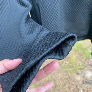 Blacker jacket with slanted zipper.